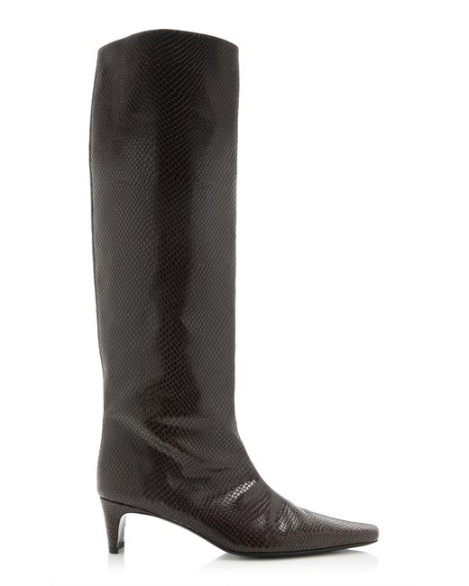 Staud Black Wally Leather Boots