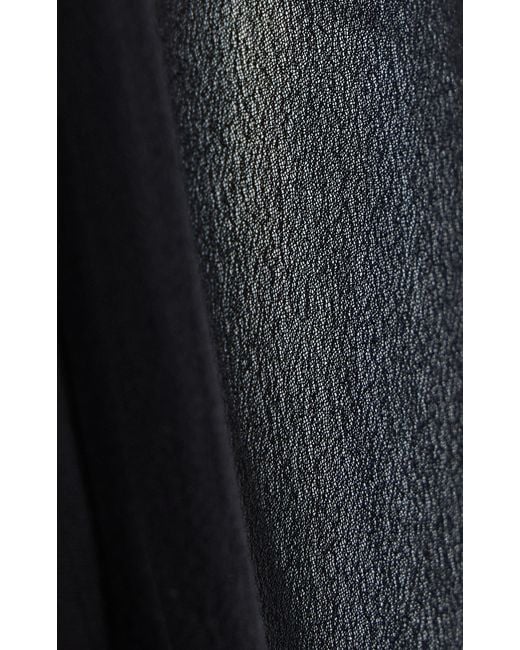 Totême  Black Silk Chiffon Slip Dress
