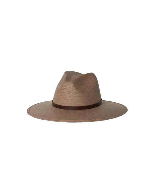 Janessa Leone Gray Judith Straw Hat
