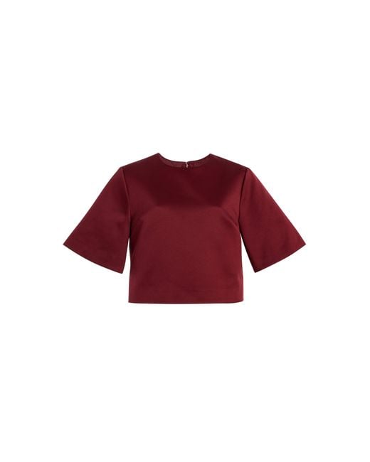 By Malene Birger Red Hania Satin Top