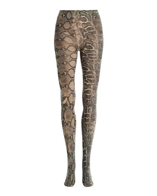 Swedish Stockings Gray Sofia Snake-Print Tights