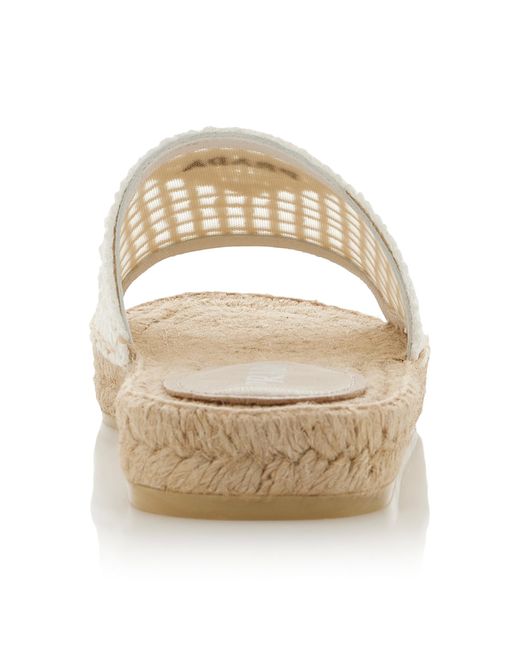 Prada White Crocheted Sandals