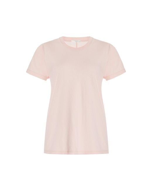 The Row Pink Blaine Cotton T-shirt