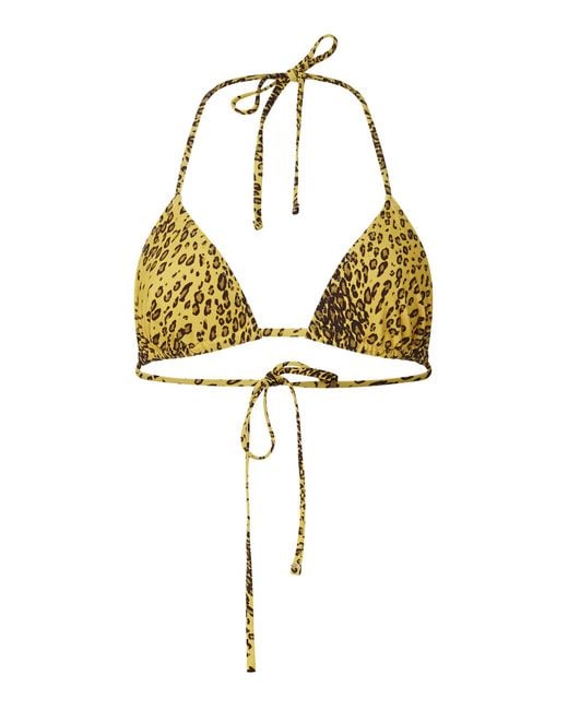 Dar Zéro Studio Metallic Exclusive Printed Triangle Bikini Top
