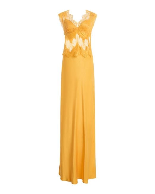 Third Form Metallic Exclusive Visions Satin Maxi Dress