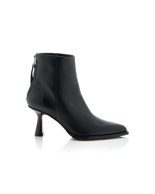 Aeyde Black Kala Leather Ankle Boots