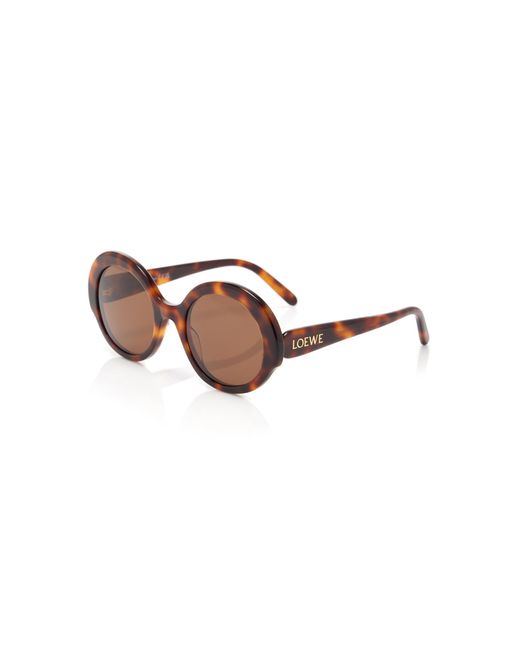 Loewe Brown Oversized Round-frame Tortoiseshell-acetate Sunglasses