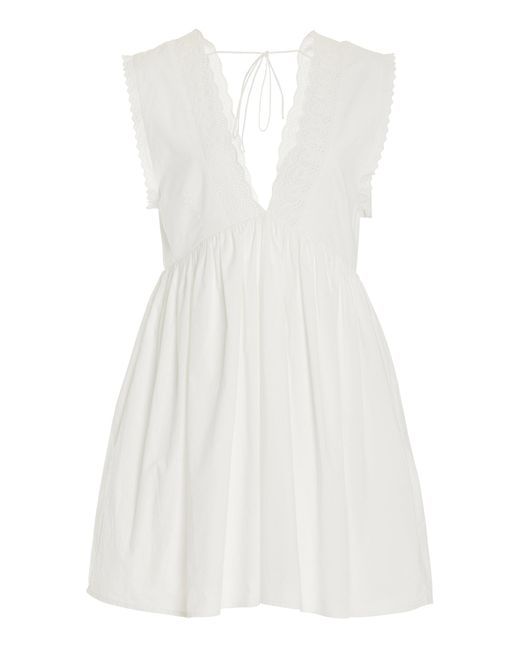 Posse White Exclusive Ruby Cotton Mini Dress