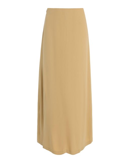 Totême Natural Flared Jersey Midi Skirt
