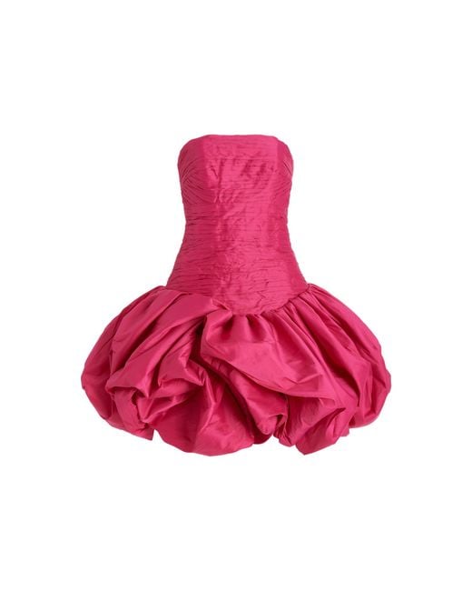 Aje. Pink Piacere Bubble-hem Mini Dress