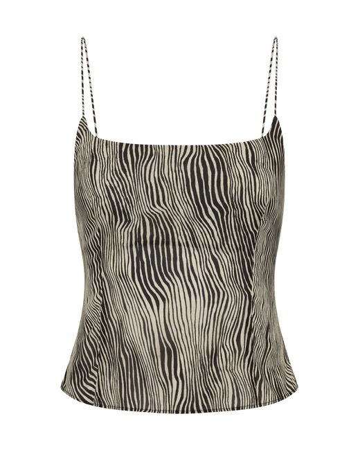 St. Agni Multicolor Savannah Silk-Blend Camisole Top
