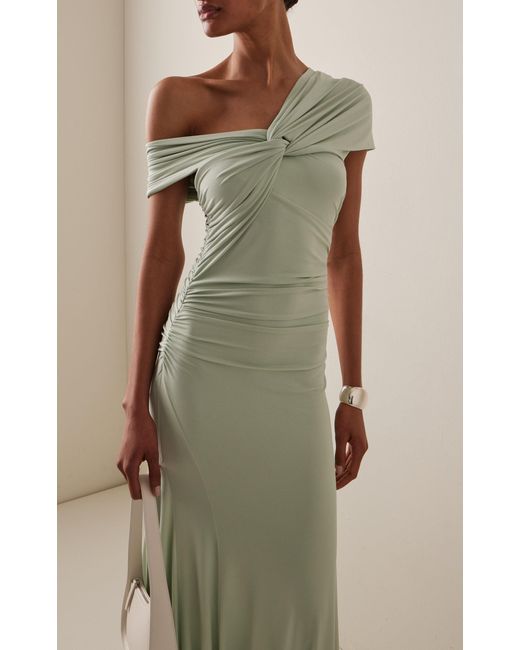 TOVE Exclusive Evie Asymmetric Jersey Maxi Dress in Green | Lyst TOVE Exclusive Evie Asymmetric Jersey Maxi Dress in Green | Lyst
