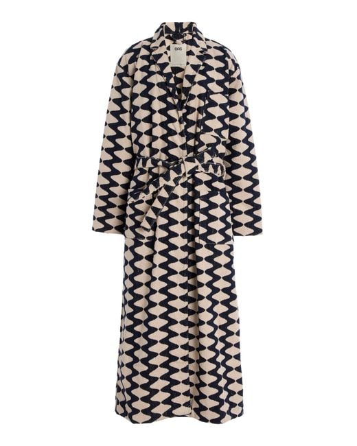 Oas White Exclusive Riviera Lauda Long Cotton Robe