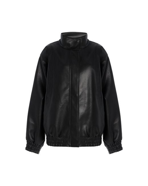 THE GARMENT Black Brooklyn Panelled Bomber Jacket for men