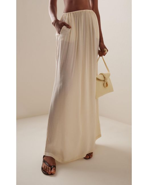 Frankie Shop White Aeson Maxi Skirt