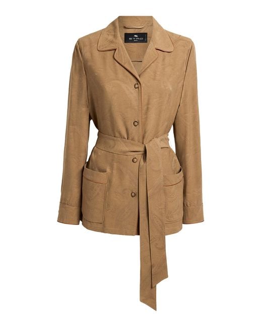 Etro Natural Belted Jacket