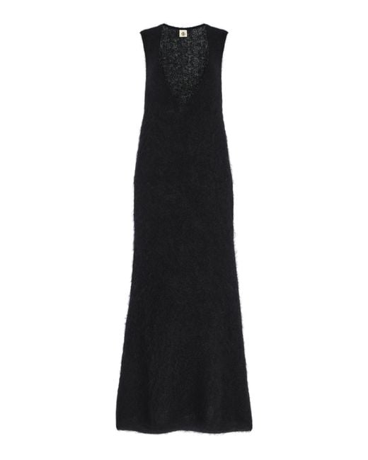THE GARMENT Black Roma Knit Mohair-Blend Gown