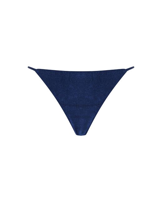 JADE Swim Blue Bare Minimum Low-rise Bikini Bottom