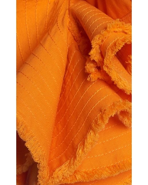 Jacquemus Orange La Brassiere Artichaut Cotton Crop Top