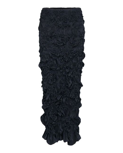 Heirlome Black Joni Silk Maxi Skirt