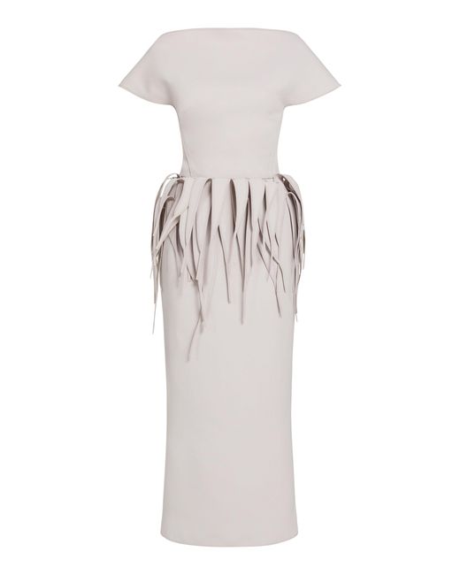 Maticevski Gray Define Midi Dress