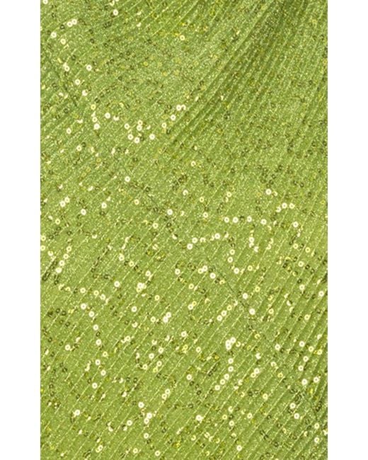 Stine Goya Alana Sequin Midi Dress in Green | Lyst