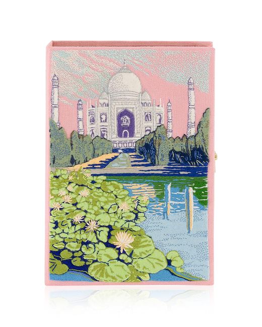 Olympia Le-Tan Pink Taj Mahal Book Clutch