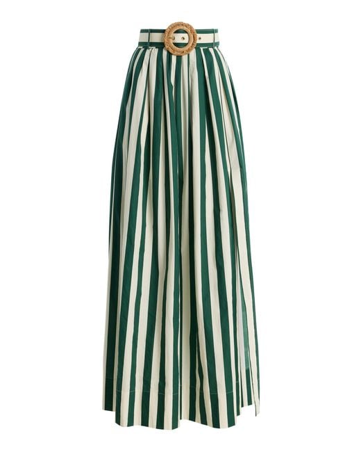 Cara Cara Greenfield Striped Cotton Maxi Skirt