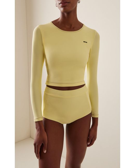 Abysse Yellow Exclusive Poppler Long Sleeve Swim Top