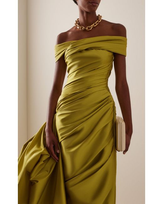 green emerald velvet dress Jacquard Woven Dress With Flowers  Elegant Pattern