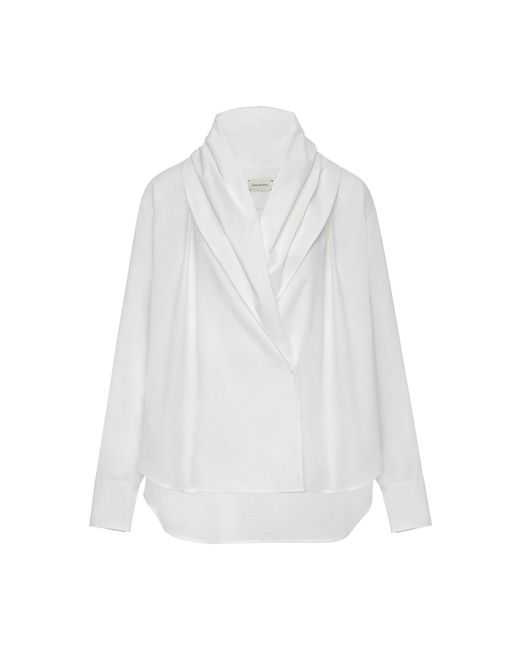 Magda Butrym White Relaxed Cotton Blouse