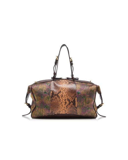 Dries Van Noten Purple Medium East West Tote