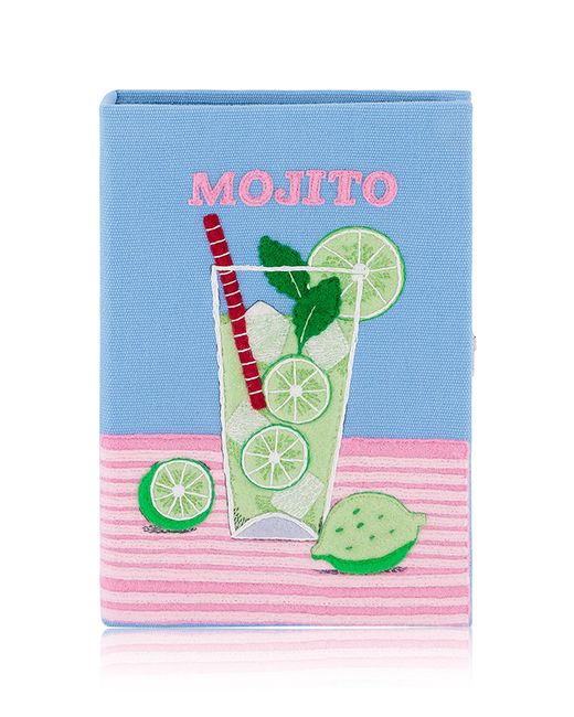 Olympia Le-Tan Blue Mojito Clutch