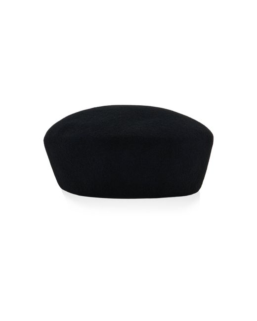 Frankie Shop Black Noxley Wool Pillbox Hat