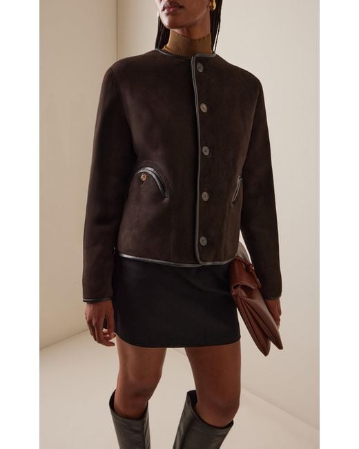 Blazé Milano Black Gliss Reversible Shearling Bolero