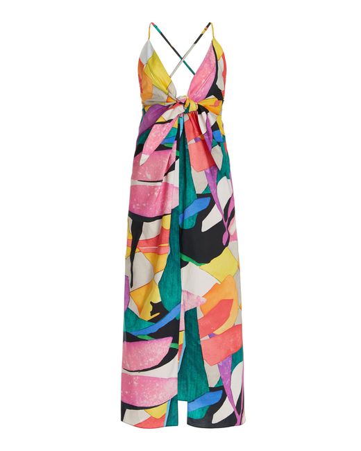 Mara Hoffman Multicolor Lolita Printed Organic Cotton Coverup Dress