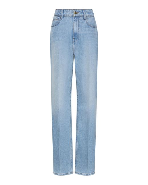 OSSOU Blue Noon High-Rise Straight Leg Jeans