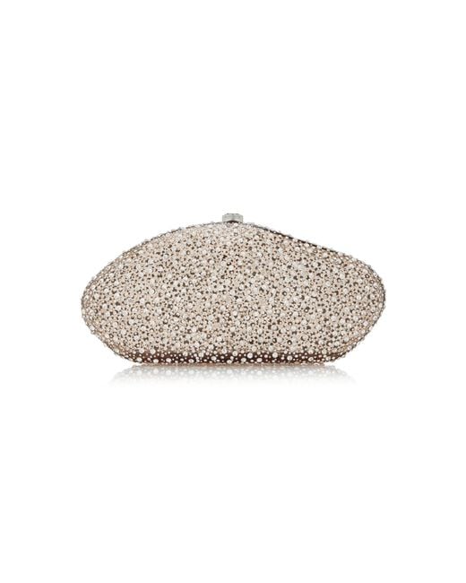 Cult Gaia Metallic The Caldera Crystal Clutch