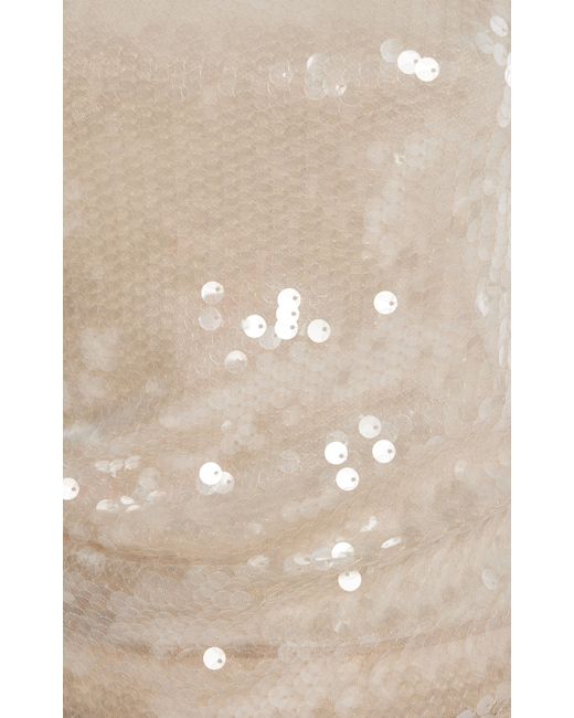 Staud Natural Eton Sequined Top