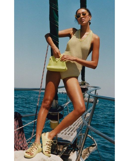 bottega veneta lace up sandals