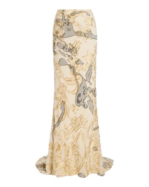 Wiederhoeft Natural Gallery Bias-Cut Fil Coupé Skirt