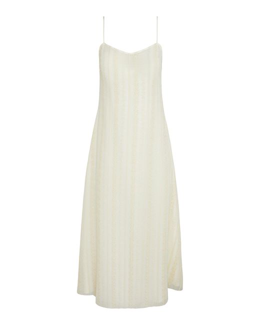 Onia White Overlay Slip Dress