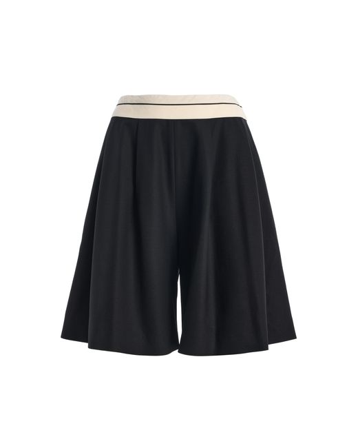 Ashlyn Black Low-Rise Knit Mini Shorts