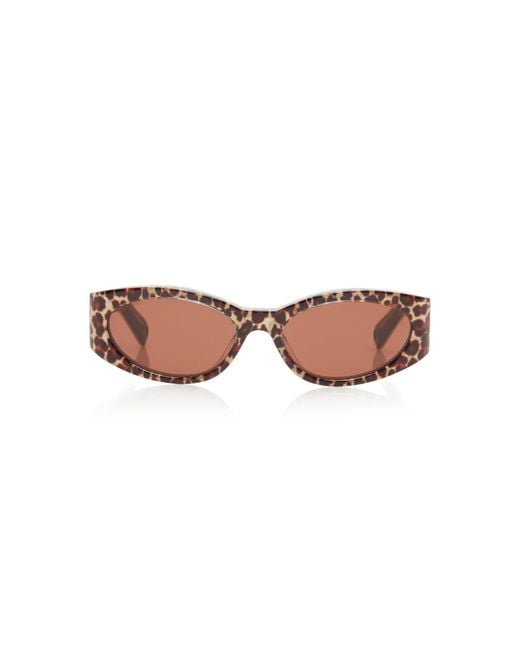 Jacquemus Multicolor Oval-frame Acetate Sunglasses