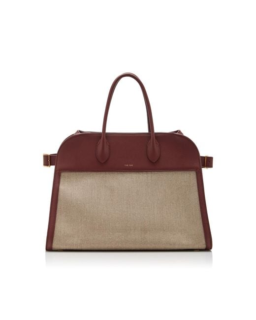 The Row Brown Soft Margaux 15 Canvas Tote Bag