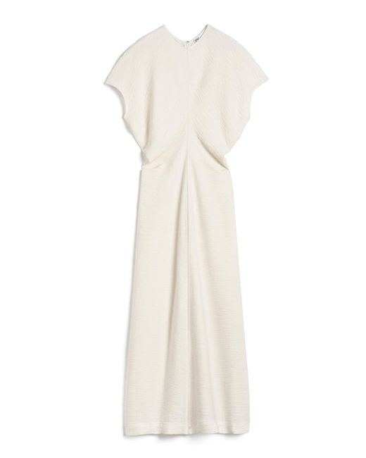Totême  White Slouch-waist Maxi Dress