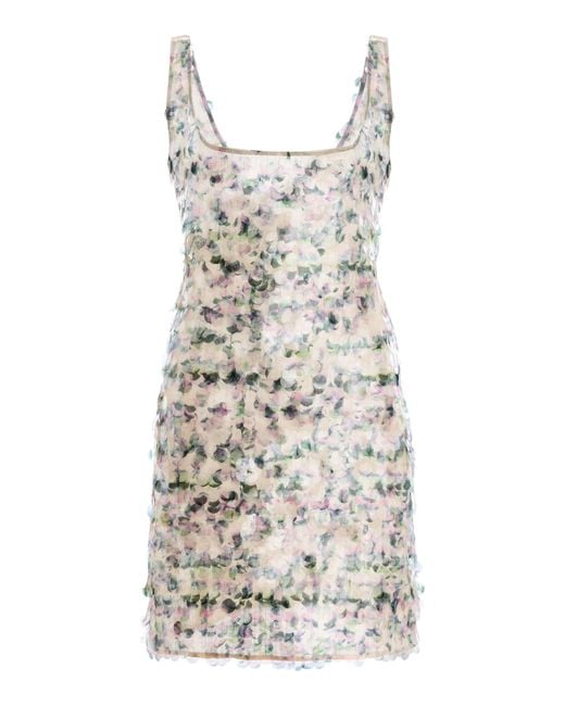 Paris Georgia Multicolor Flora Sequined Mini Dress