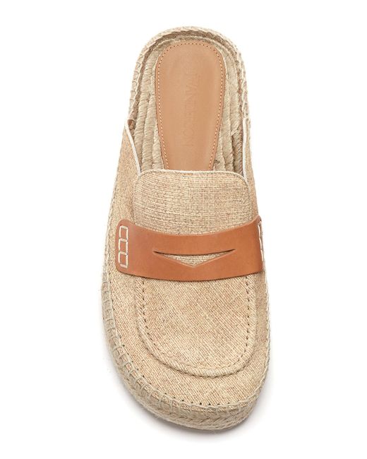 J.W. Anderson Natural Leather Loafer Espadrillas