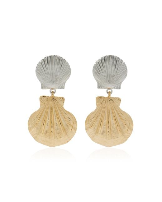 Ben-Amun Metallic Exclusive Gold And Silver-tone Shell Earrings