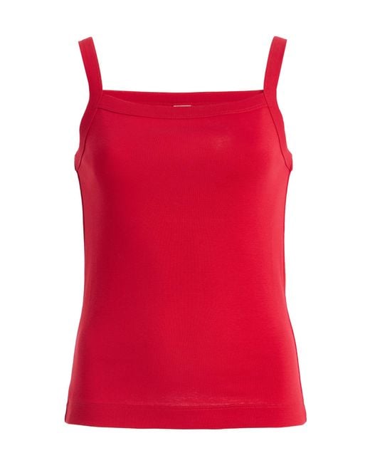 Flore Flore Red May Cotton Camisole Top